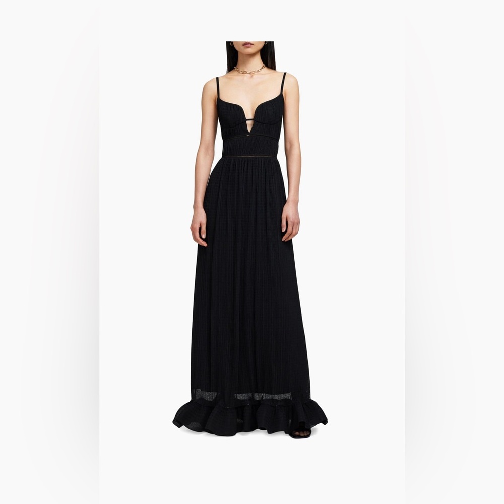 Design designer, black gown with spaghetti straps!